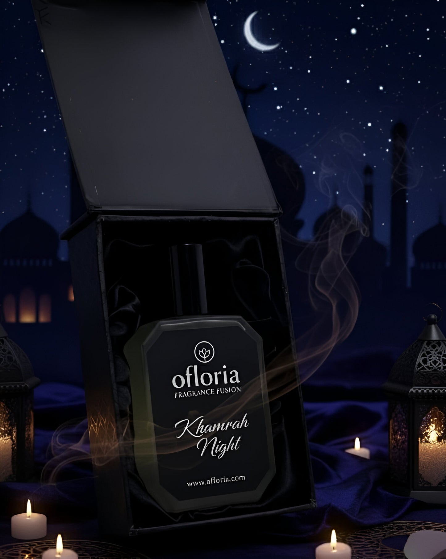 Khamrah Nights 50ml Eau De Parfum bottle - long-lasting spicy gourmand unisex scent inspired by Lattafa Khamrah