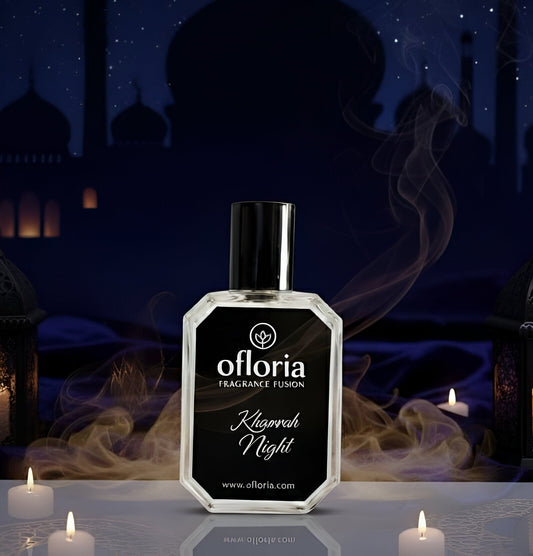 Khamrah Nights 50ml Eau De Parfum bottle - long-lasting spicy gourmand unisex scent inspired by Lattafa Khamrah